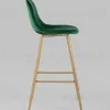 Стул барный Валенсия велюр зеленый ножки цвет дерево УТ000008860 - 3