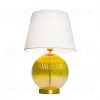 Настольная лампа Cloyd ZUCCHINI T1 / выс. 54 см - латунь - янтарное стекло (арт.30115)  30115 - 1