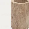 Macre Подставка для зубных щеток из бежевого травертина 178148 - 2