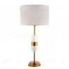  Настольная лампа Cloyd MERROW-B T1 / белый абажур - латунь (арт.30079)  30079 - 1