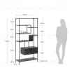 Shantay Книжный стеллаж 80 x 168 cm 086039 - 6