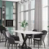 Стол обеденный Belle 180х90 белый мрамор УТ000038273 - 4