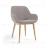 Стул Konna из светло-серой ткани букле с ножками из массива ясеня 110293 - 1