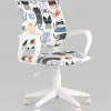 Кресло детское Бюрократ BUROKIDS 1 W мультиколор коты крестовина пластик белый УТ000036838 - 2