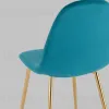 Стул Валенсия SN велюр аквамарин золотые ножки УТ000036465 - 8