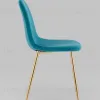 Стул Валенсия SN велюр аквамарин золотые ножки УТ000036465 - 4