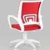 Кресло офисное TopChairs ST-BASIC-W красная ткань крестовина белый пластик УТ000036062 - 7