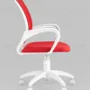 Кресло офисное TopChairs ST-BASIC-W красная ткань крестовина белый пластик УТ000036062 - 3