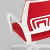 Кресло офисное TopChairs ST-BASIC-W красная ткань крестовина белый пластик УТ000036062 - 8