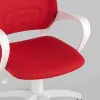 Кресло офисное TopChairs ST-BASIC-W красная ткань крестовина белый пластик УТ000036062 - 9