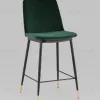 Стул полубарный Мелисса велюр зеленый УТ000035753 - 2