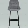 Стул барный Флекс велюр серый УТ000034998 - 6