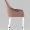 Стул Диана велюр пыльно-розовый ножки белые УТ000031293 - 5