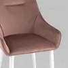 Стул Диана велюр пыльно-розовый ножки белые УТ000031293 - 10