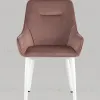 Стул Диана велюр пыльно-розовый ножки белые УТ000031293 - 6