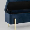 Банкетка Болейн с ящиком велюр синий УТ000025573 - 6