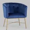 Кресло Шале велюр синий УТ000005600 - 1