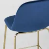 Стул полубарный Валенсия велюр синий золотые ножки УТ000004426 - 6