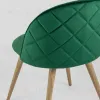Стул Лион велюр с ромбами зеленый УТ000003338 - 8