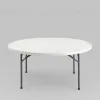 Стол круглый складной пластиковый Кейт 160 УТ000000598 - 9