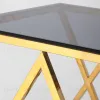 Журнальный стол 55*55 ИНСИГНИЯ золото стекло smoke УТ000001505 - 6