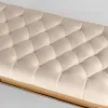 Банкетка-скамейка БРУКЛИН велюр бежевый сталь золото УТ000001879 - 6