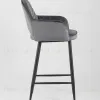 Стул полубарный Венера диамант велюр серый УТ000004925 - 3