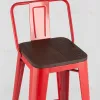 Стул барный TOLIX WOOD со спинкой красный глянцевый УТ000001197 - 9