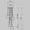 Каскадная люстра Maytoni MOD414PL-06B  - 10