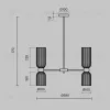 Люстра на штанге Maytoni MOD302PL-10CG MOD302PL-10CG - 6