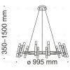 Подвесная люстра Maytoni MOD031PL-24B MOD031PL-24B - 6