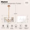 Подвесная люстра Maytoni MOD043PL-04G MOD043PL-04G - 14