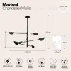 Люстра на штанге Maytoni MOD126PL-08B MOD126PL-08B - 8