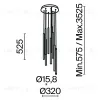 Каскадная люстра Maytoni MOD236PL-L54BS3K MOD236PL-L54BS3K - 11