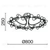 Накладная люстра Maytoni MOD081CL-L48G3K MOD081CL-L48G3K - 5