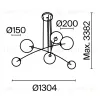 Подвесная люстра Maytoni MOD172PL-06B MOD172PL-06B - 11