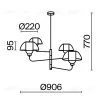 Люстра на штанге Maytoni MOD177PL-04B MOD177PL-04B - 8
