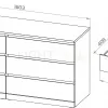 S01743 Варма Прайм 6Д комод 160x77x48, белый S01743 - 3