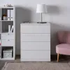 S01682 Варма Прайм 4 комод 80x100x48, белый S01682 - 4
