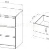 S01651 Варма Прайм 3 комод 80x77x48, белый S01651 - 3