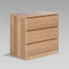 S01668 Варма Прайм 3 комод 80x77x48 шпон дуб беленый S01668 - 1