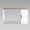 S01545 ИНГАР 2/ДВ/T стол письменный 140x75x55, дуб беленый/белый S01545 - 2