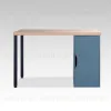 S01521 ИНГАР 1/ДВ/T стол письменный 120x75x55, дуб беленый/серо-бирюзовый/черный S01521 - 2