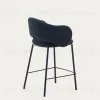 Полубарный стул Maina из синей ткани и стальными ножками с синей отделкой 65 209177 - 14