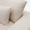 Anarela бежевый льняной диван 2-местный со съемным чехлом и подушками 240 см 409779 - 12