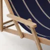 Vilara Складной шезлонг для улицы в полоску синего и бежевого цвета 262379 - 15