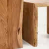 Комплект из 2-х столиков Lomiri из массива акации с выбеленной отделкой 50 x 42 см/34 x 42  419813 - 10