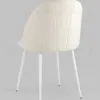 Стул Логан SN велюр молочный белые ножки УТ000042203 - 10