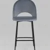 Стул полубарный Меган SN велюр серый УТ000042230 - 3