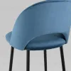 Стул полубарный Меган SN велюр пыльно-синий УТ000042229 - 7